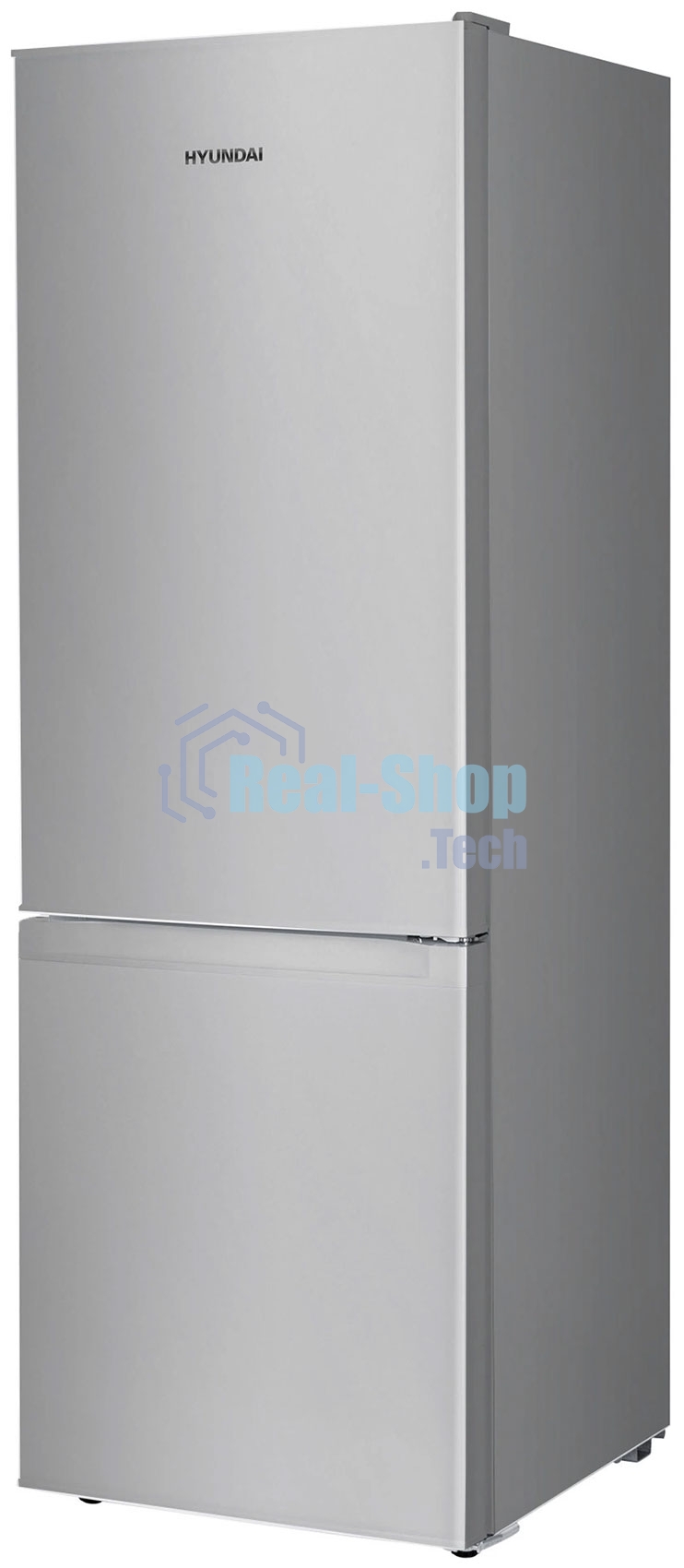 Холодильник Hyundai CC2051SL серебристый двухкамерный 129/64 л морозилка снизу, капельная система