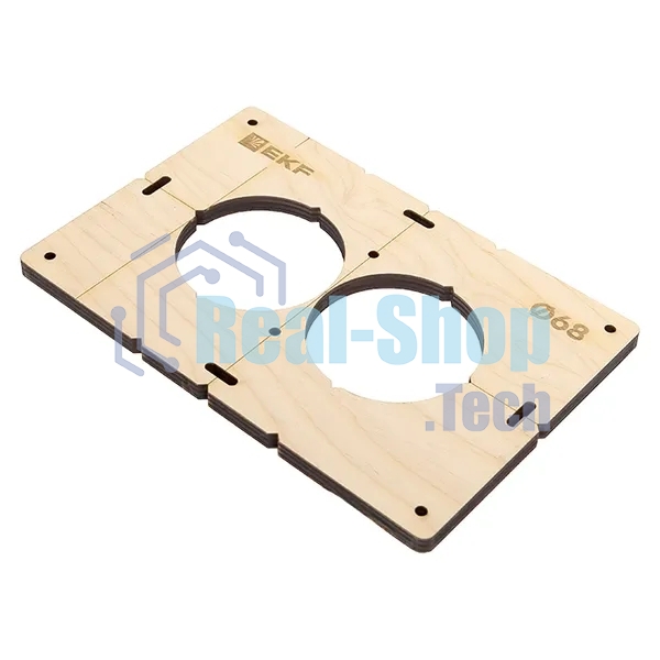 Шаблон для подрозетников EKF Expert sh-d68-2 c 2 отверстиями d 68 мм