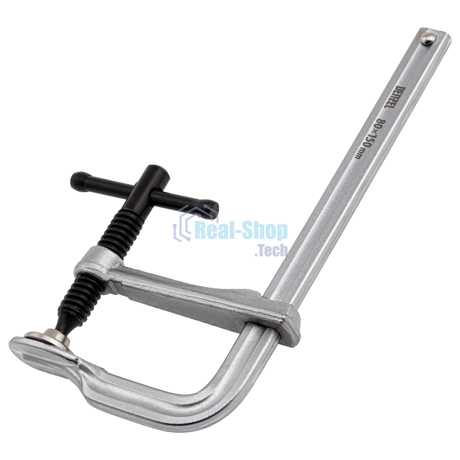 Струбцина Denzel F-образная, 80x150 мм, кованая