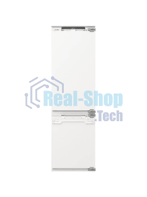 Встраиваемый холодильник Gorenje NRKI517142, полезный объем 243 л, электронное управление, цифровой дисплей, автоматическое размораживание No Frost, быстрое замораживание, интенсивное охлаждение, зона свежести с контролем влажности, слайдерное крепление, энергоэффективность А+