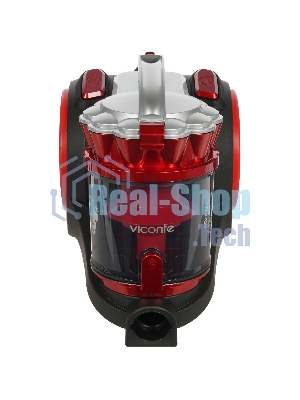 Пылесос Viconte VC-392 красный/черный, 600/3100 Вт, уборка сухая, пылесборник контейнер 2.2 л