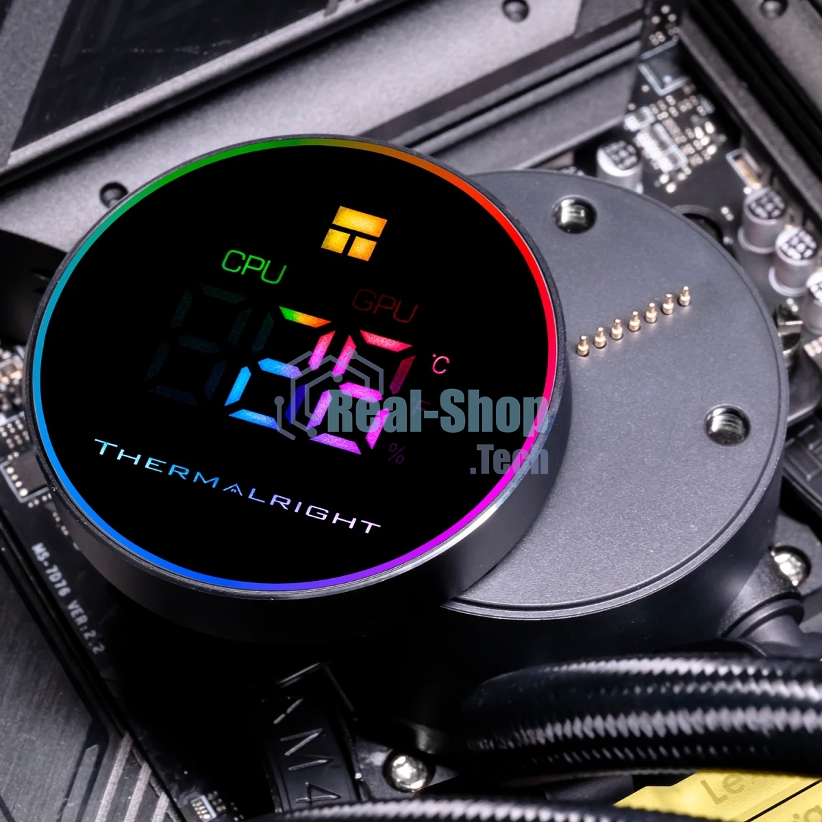 Система жидкостного охлаждения Thermalright Frozen Magic 360 Digital V2 ARGB Soc-AM5/AM4/1200/1700/1851 черный 4-pin 28dB Al LCD Ret (F-MAGIC-360-DIGITAL-BL-ARGB-V2)