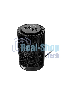 Тепловентилятор керамический Denzel DTFC-1200S, черный, 600/1200 Вт, 12 м2, 3 режима, термостат