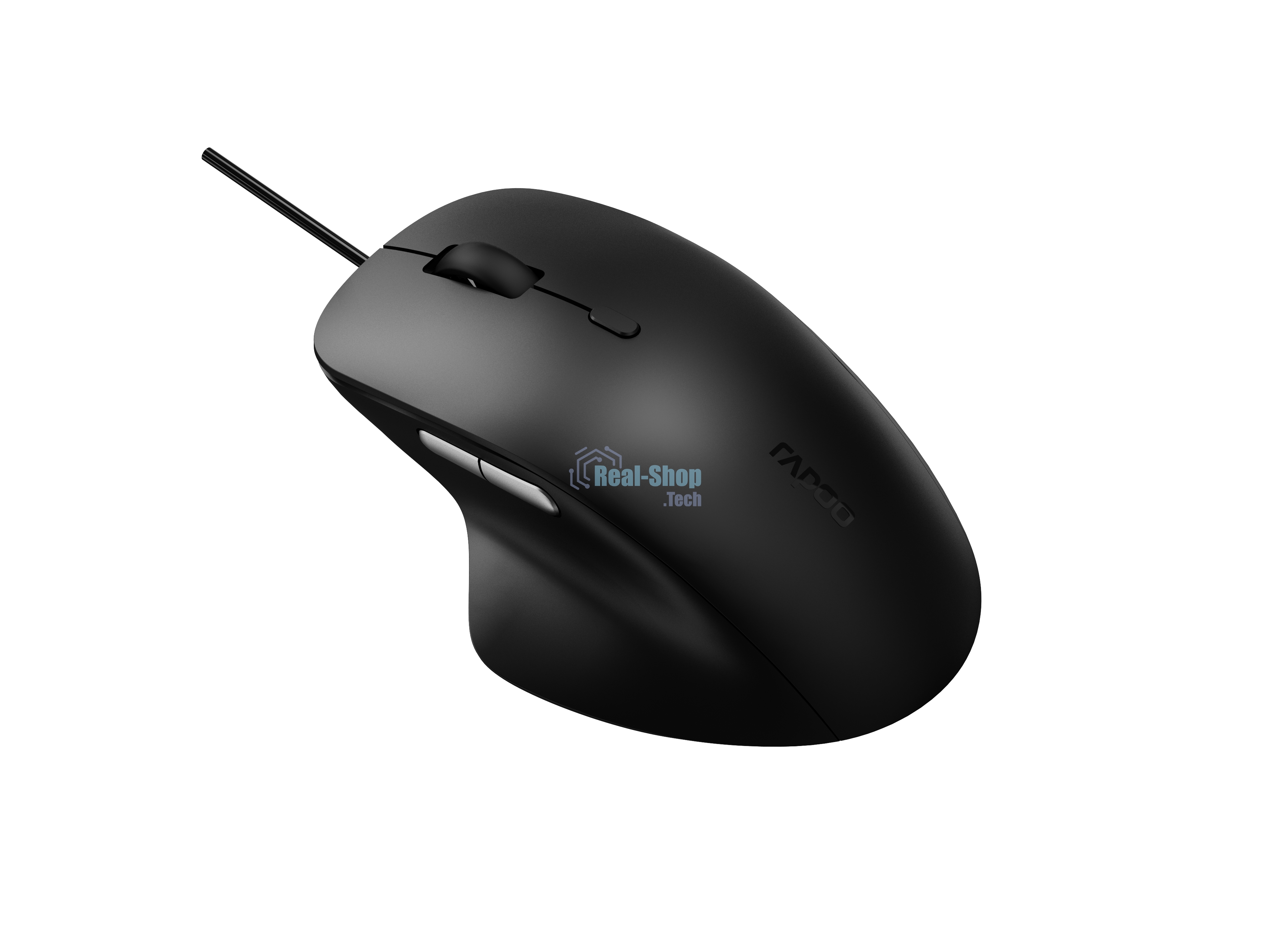 Мышь проводная Rapoo N500 черный, 3600 dpi, USB, кнопки - 6