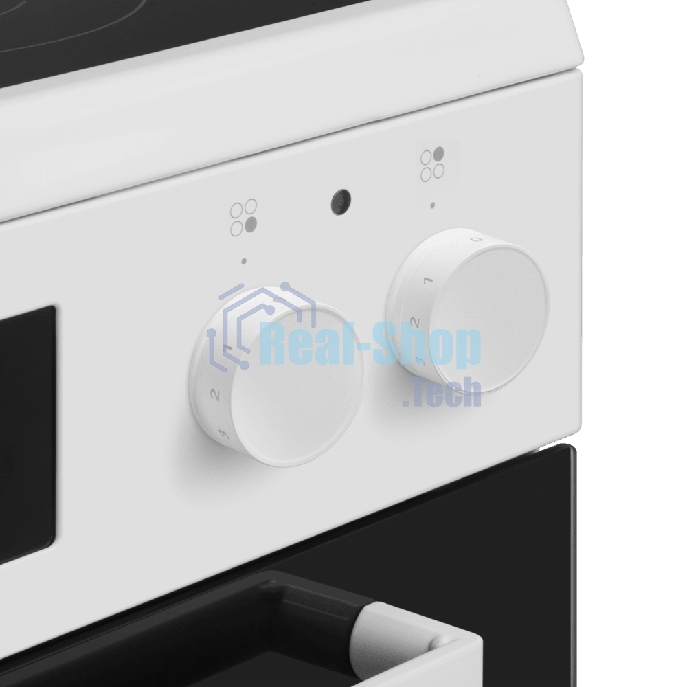 Плита электрическая Maunfeld MEC611CW09TD белый, конфорок 4 шт, духовка 59 л, 60 см x 85 см x 63 см