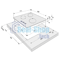 Газовая варочная панель Krona ALBERO 45 BL