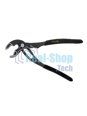 Клещи переставные Denzel кнопочный механизм, обливные рукоятки, 180 мм