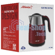 Чайник электрический Atlanta ATH-2445 bordo