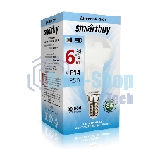 Светодиодная лампа Smartbuy R50-06W/4000/E14. цоколь Е14, 6 Вт, 220 В, 30000 ч, 4000 К