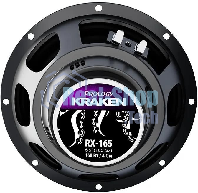 Колонки автомобильные Prology RX-165 160Вт 90дБ 4Ом 16см (6.5дюйм) (ком.:2кол.) коаксиальные двухполосные