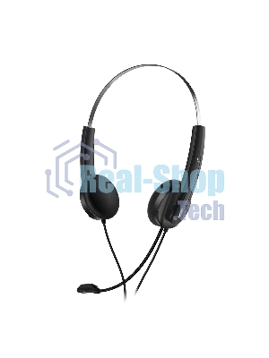 Гарнитура Genius HS-220U черный, проводная