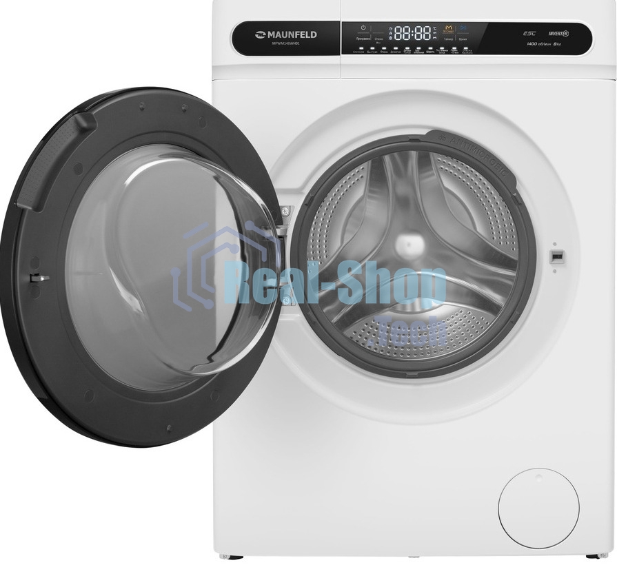 Стиральная машина Maunfeld MFWM148WH01 белый, загрузка фронтальная 8 кг, 1400 об/мин., класс: А+++