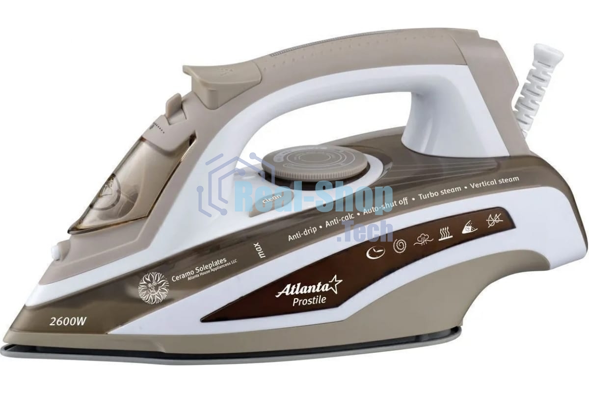 Утюг Atlanta ATH-5573 (brown) с пароувлажнением