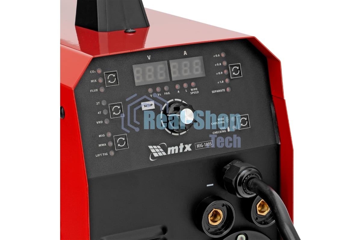 Аппарат инвертор. полуавтомат. cварки MTX MIG-180S, 180A, ПВ 60%, катушка 5 кг