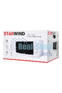 Микроволновая печь Starwind SWM5620 белый, 20 л, 700 Вт, переключатели - поворотный механизм