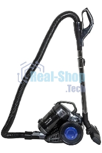 Пылесос Supra VCS-2410 синий/черный, 380/2200 Вт, уборка сухая, пылесборник контейнер, 1.5 л