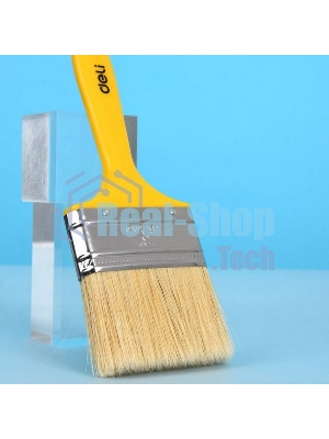 Кисть малярная с пластиковой ручкой Deli DL509113 75 мм, натуральная щетина