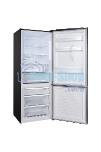 Холодильник Korting KNFC 72337 XN черный двухкамерный 324/108л морозилка снизу, No Frost