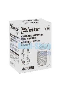 Тепловентилятор MTX FHC-1500, серый, 750/1500 Вт, 15 м2, термостат