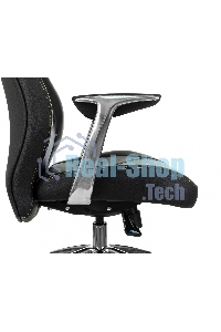 Кресло руководителя Бюрократ Zen/Black черный, кожа, крестовина полированный алюминий