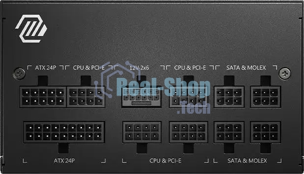 Блок питания MSI ATX 750W MAG A750GL PCIE5 Gen.5 80 PLUS gold (20+4pin) APFC 120мм fan 8xSATA Cab Manag RTL