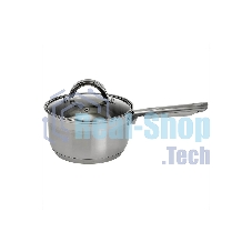 Ковш WEBBER BE-127/2 2,1 л со стеклянной крышкой, 16х9,5 см, нержавеющая сталь