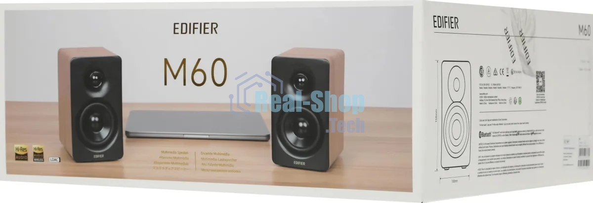 Акустическая система Edifier M60 2.0 дерево 66Вт BT