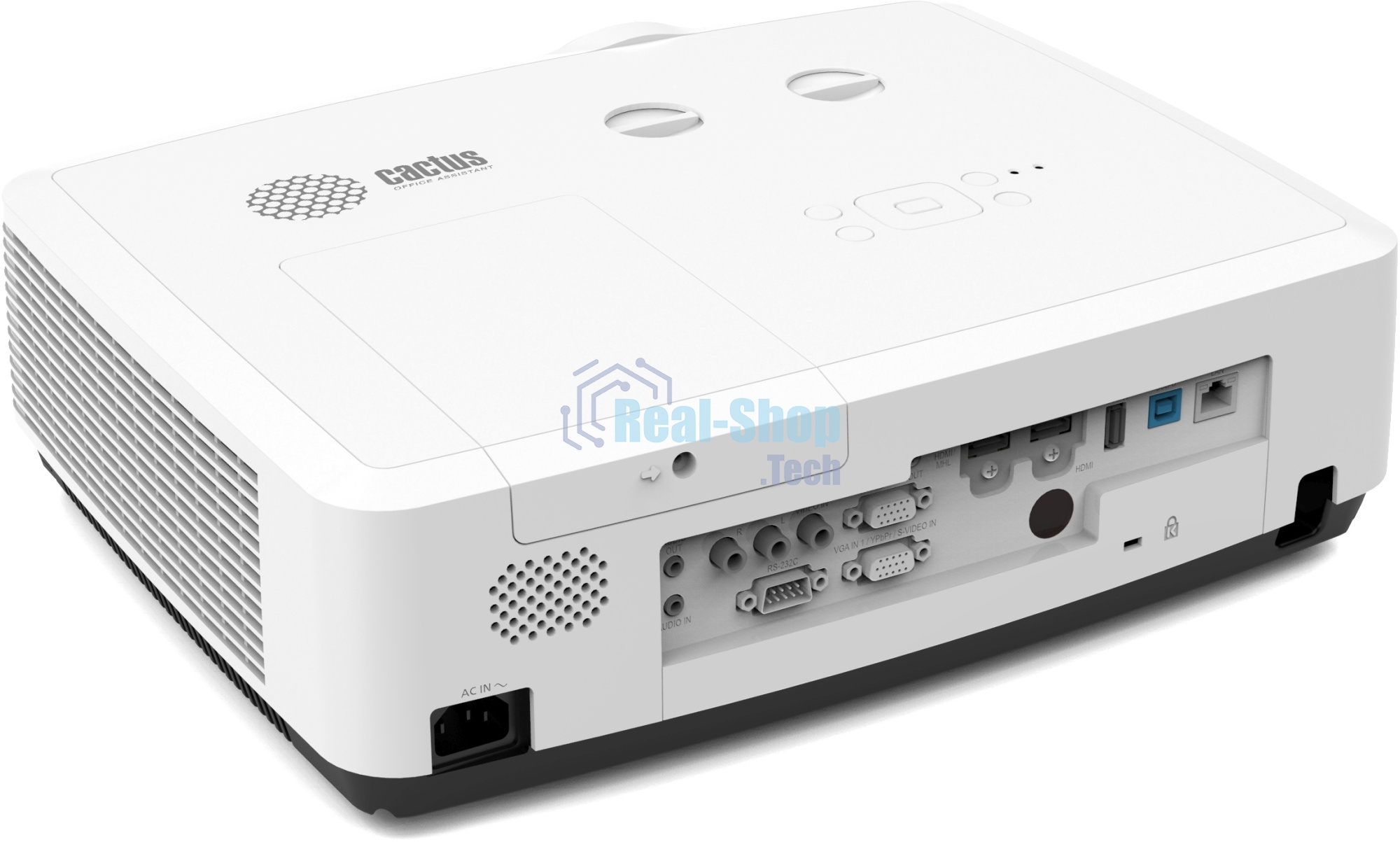 Проектор Cactus Bright CS-S4.WT 3LCD 5900Lm ANSI (1920x1200) 30000:1 ресурс лампы:10000часов 1xUSB typeA 1xUSB typeB 2xHDMI 4.45кг