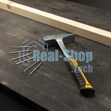 Молоток слесарный Denzel 800 г, цельнометаллический, двухкомпонентная рукоятка