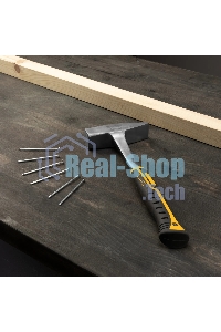 Молоток слесарный Denzel 800 г, цельнометаллический, двухкомпонентная рукоятка