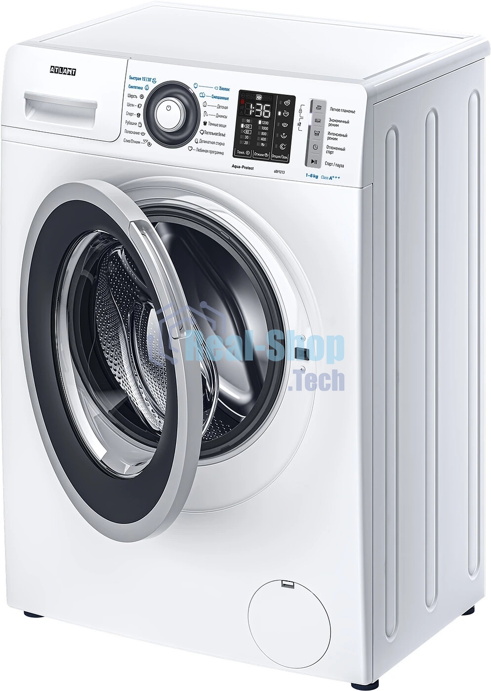 Стиральная машина Atlant СМА 60У1213-01 белый, загрузка фронтальная 6 кг, 1200 об/мин., класс: А+++