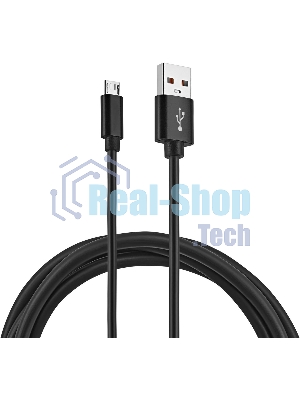 Кабель KingPrice KP-microUSB-2.4A-2m USB (m)-micro USB (m) 2м черный