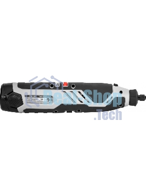 Прямошлифовальная машина (гравер) ИНТЕРСКОЛ АГМ-12Э аккум. АПИ-Т (Li-ion, кейс, 2 аккум., 2,0 Ач, ЗУ, набор 58 пр.)