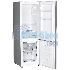 Холодильник Hyundai CC2051SL серебристый двухкамерный 129/64 л морозилка снизу, капельная система