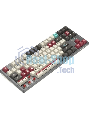 Клавиатура A4Tech Bloody S87 Pixels Red проводная USB серый/белый