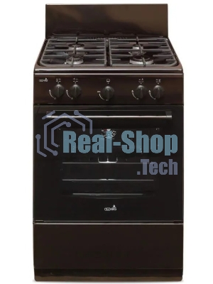 Плита газовая Cezaris ПГ 3200-00 коричневый, конфорок 4 шт, духовка 59 л, 60 см x 85 см x 60 см
