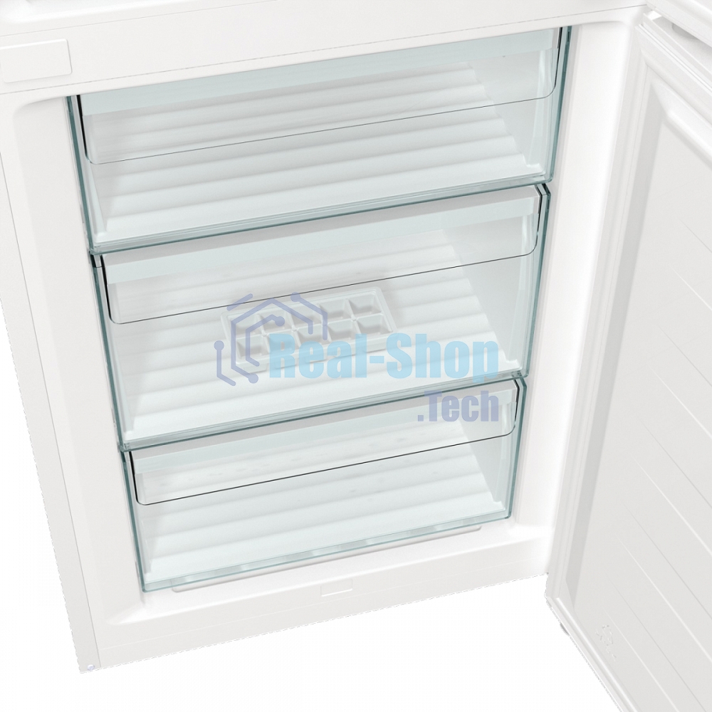 Холодильник Gorenje NRK619EEW4 белый двухкамерный 203/99л морозилка снизу, No Frost