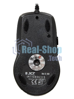 Мышь проводная A4Tech XL-750BH черный, 3600 dpi, USB, кнопки - 7