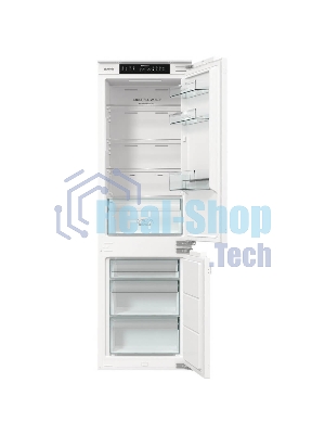 Встраиваемый холодильник Gorenje NRKI517142, полезный объем 243 л, электронное управление, цифровой дисплей, автоматическое размораживание No Frost, быстрое замораживание, интенсивное охлаждение, зона свежести с контролем влажности, слайдерное крепление, энергоэффективность А+