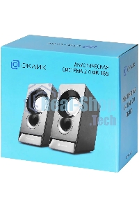 Акустическая система Oklick OK-165 2.0 черный 6Вт