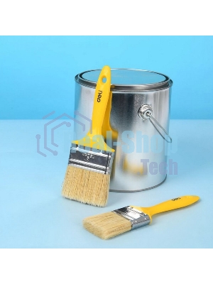 Кисть малярная с пластиковой ручкой Deli DL509113 75 мм, натуральная щетина