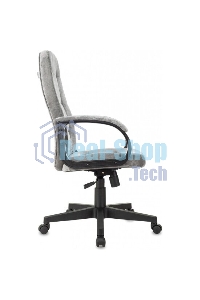 Кресло руководителя Бюрократ CH 002 Fabric Light-19 серый, крестов. пластик