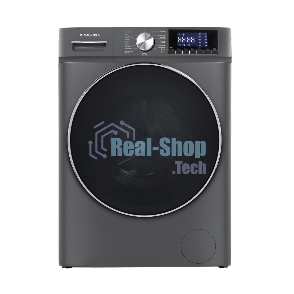 Стиральная машина Maunfeld MFWM127ISB02 графит, загрузка фронтальная 7кг, 1200 об/мин., класс: A+++
