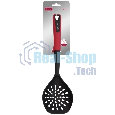 Шумовка для первых/вторых блюд Rondell Craft RD-1873 черный/красный упак.: картонная подложка