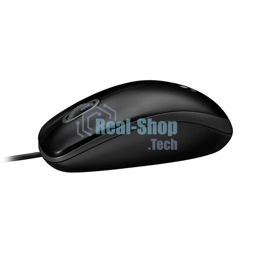 Мышь проводная Logitech M100/100R DARK/GREY (темно-серая/черная), 1000 dpi, USB, кнопки - 3