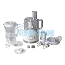 Кухонный комбайн Galaxy Line GL 2309, белый, пластик. чаша 1,5 л, 1000 Вт, 2 скорости и импульс. режим