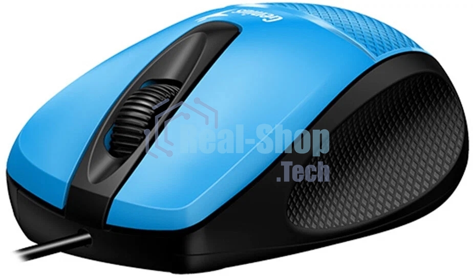 Мышь проводная Genius DX-Mini голубой, 1000 dpi, USB, кнопки - 3