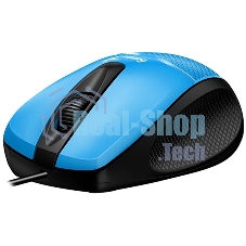 Мышь проводная Genius DX-Mini голубой, 1000 dpi, USB, кнопки - 3
