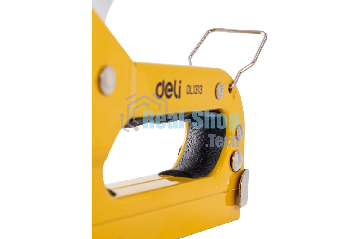 Мебельный степлер Deli DL1313 3-в-1. 4-8мм. 0,6 кг. Полностью стальная конструкция. Подходит для D/U/T.