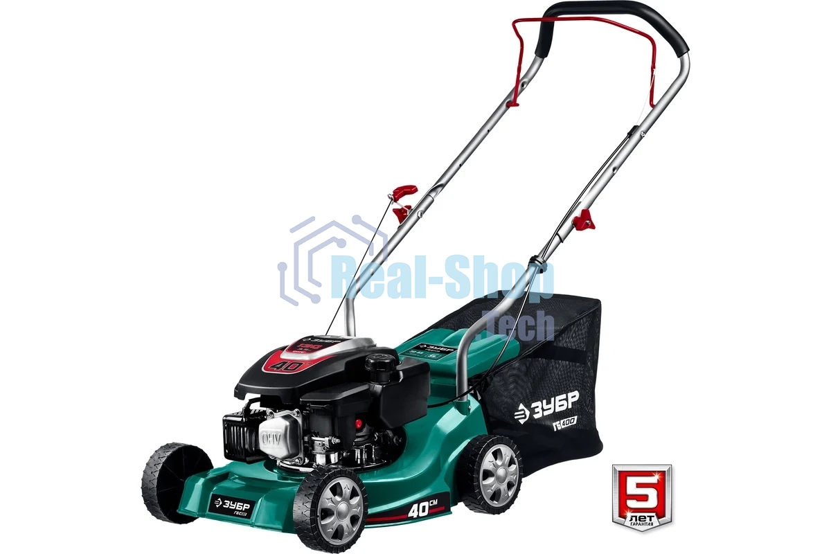 Газонокосилка Зубр 400 мм 2.5 л.с. бензиновая